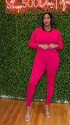 Tasha Set in Hot Pink