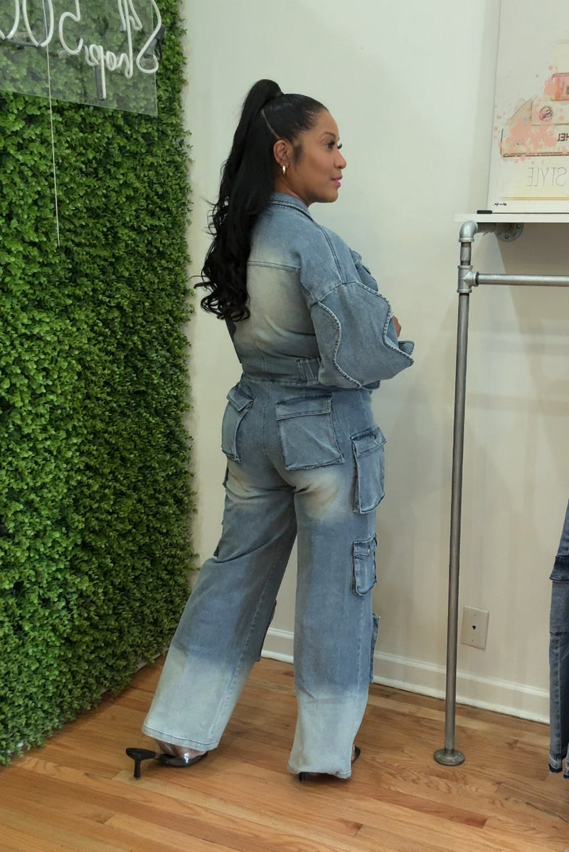 Bri Denim Jumpsuit