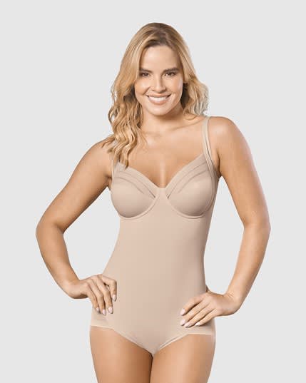 Body Shaper Bodysuit With Triangle Cups And Straps