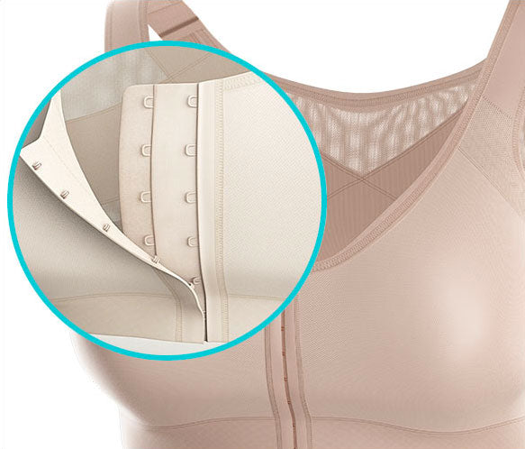 Recovery Post Surgery Bra Wireless Front Closure Back Posture